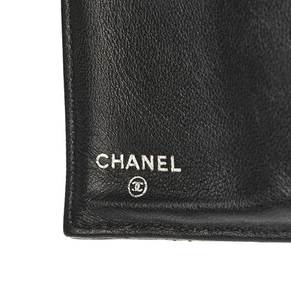 Chanel Lambskin Quilted Large Flap Wallet Black 6 of 13