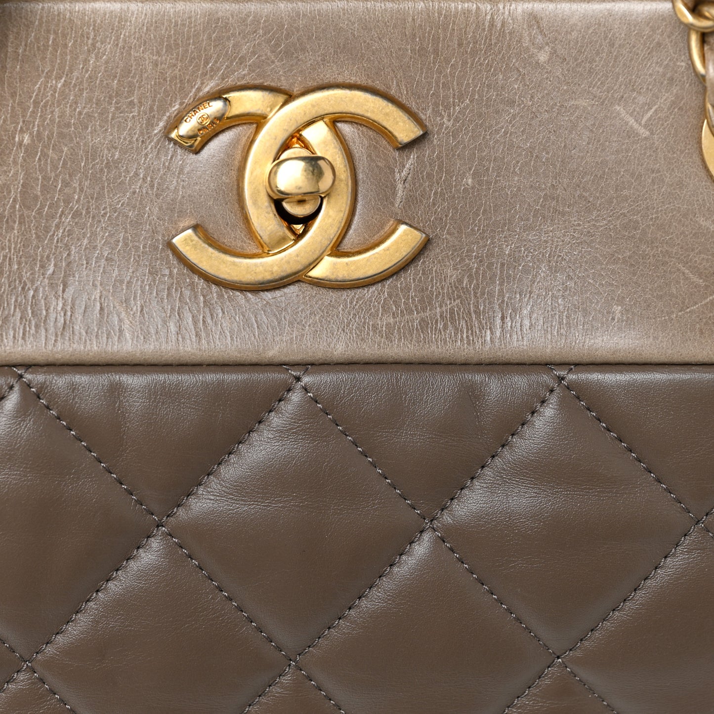 Calfskin Large Soft Elegance Tote Beige