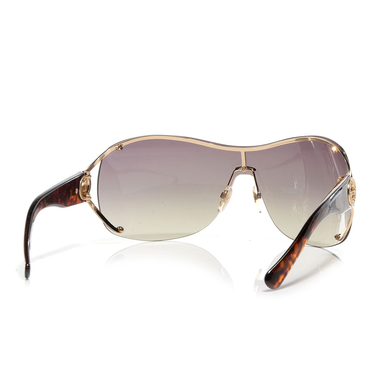 Gucci Crystal GG Logo Sunglasses GG 2808/S Tortoise 2 of 5