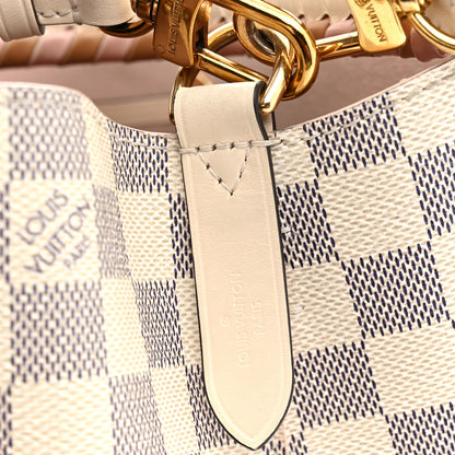 Louis Vuitton Damier Azur Braided Neonoe BB Pink 5 of 11