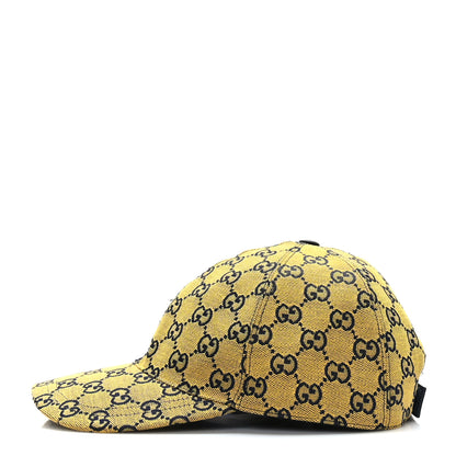 Gucci Monogram Multicolor Retro Interlocking G Baseball Hat M Yellow Blue 3 of 8