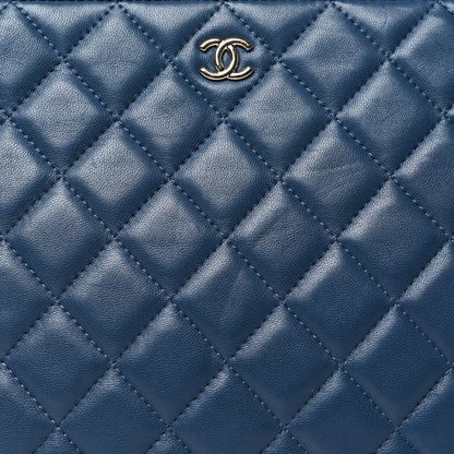 Chanel Lambskin Quilted Medium Cuba Cosmetic Case Navy 8 of 11