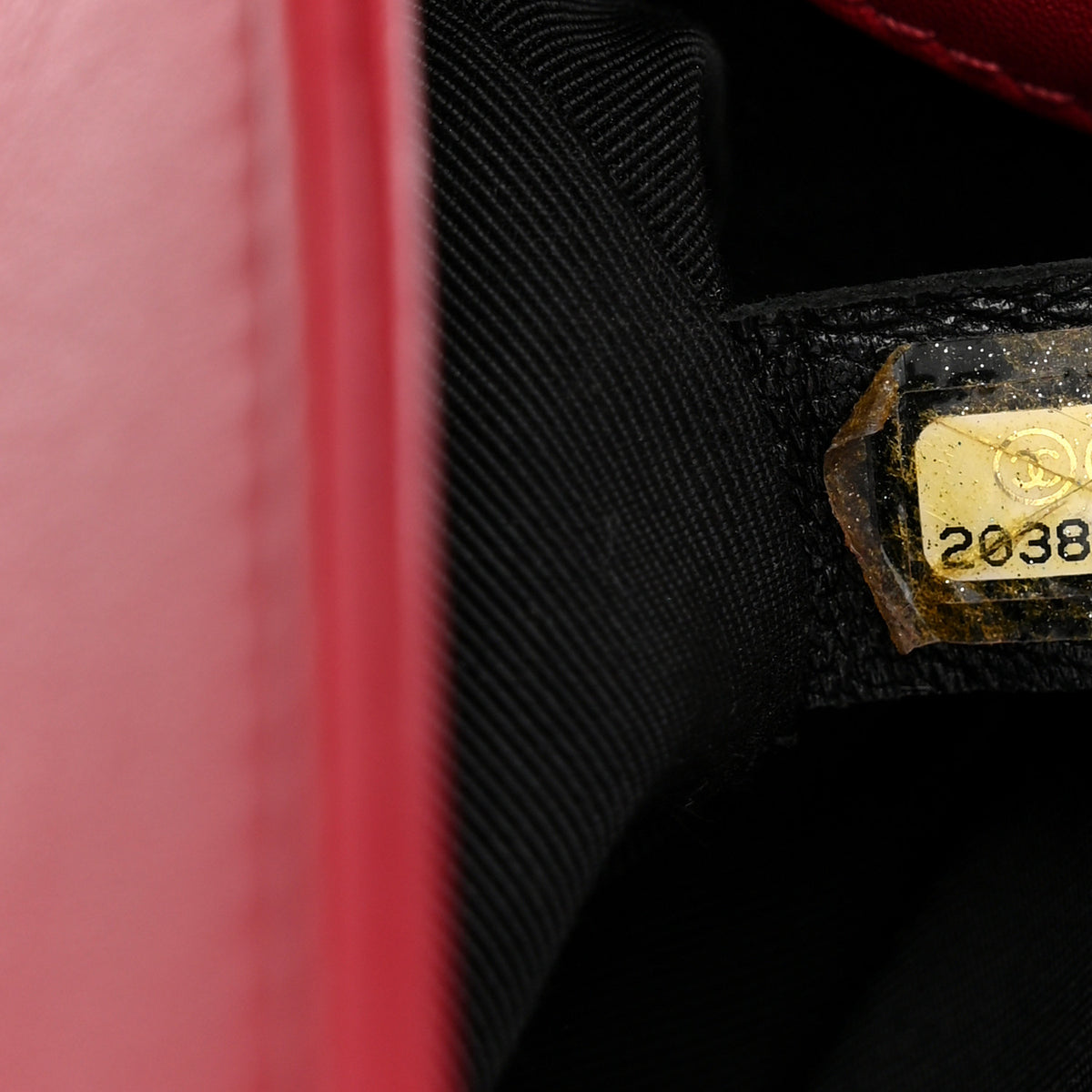 Chanel Calfskin Embroidered Chevron Medium Boy Flap Dark Red 7 of 11