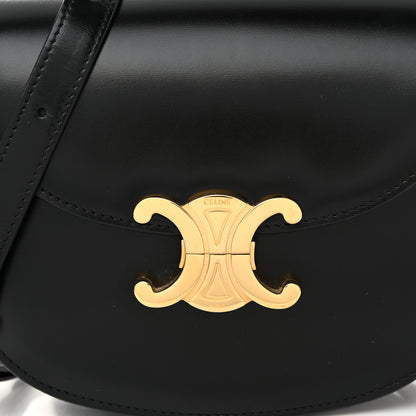 Celine Shiny Calfskin Besace Clea Triomphe Black 7 of 10