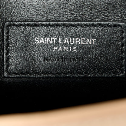 Saint Laurent Calfskin Crocodile Embossed Small Classic Monogram Kate Tassel Satchel Nude Powder 7 of 11
