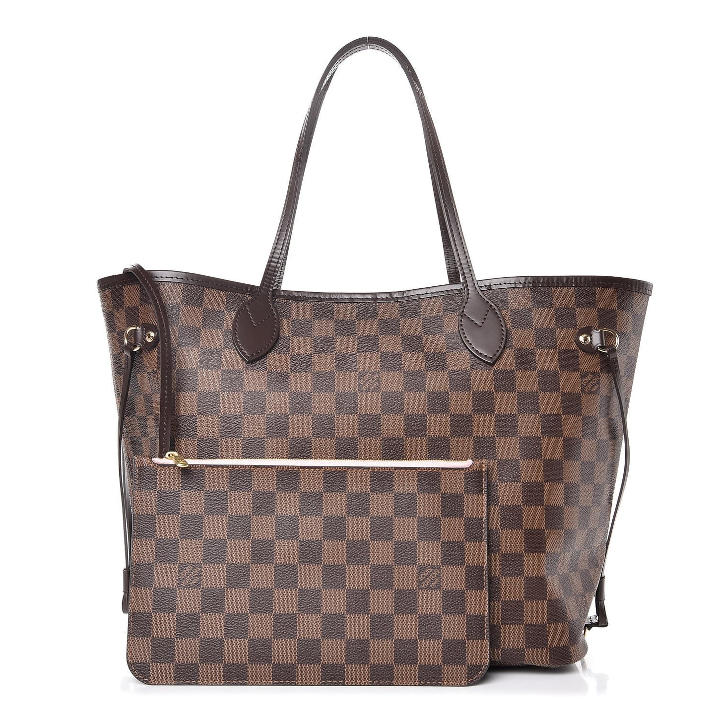 Damier Ebene Neo Neverfull MM Rose Ballerine
