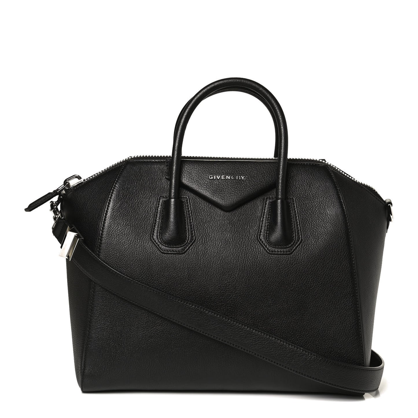 Sugar Goatskin Medium Antigona Black