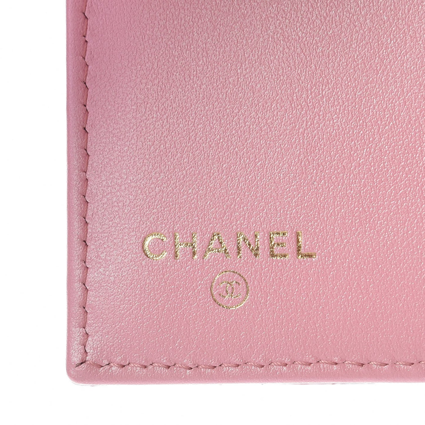Iridescent Caviar Quilted Small Flap Wallet Rose Pink