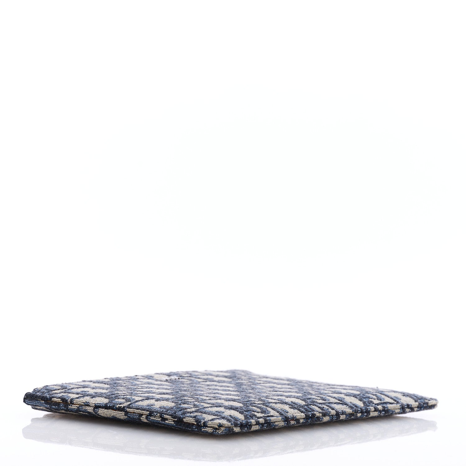 Christian Dior Oblique Zipped Pouch Clutch Blue 4 of 7
