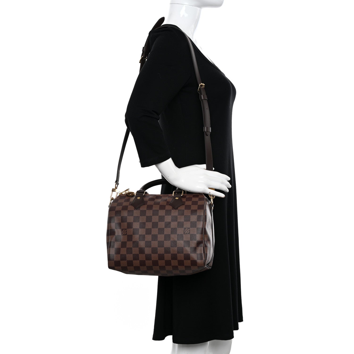 Louis Vuitton Damier Ebene Speedy Bandouliere 25 2 of 10