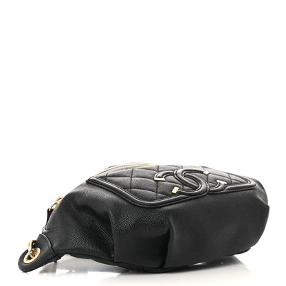 Chanel Caviar Quilted Filigree Waist Bag Black 4 of 15