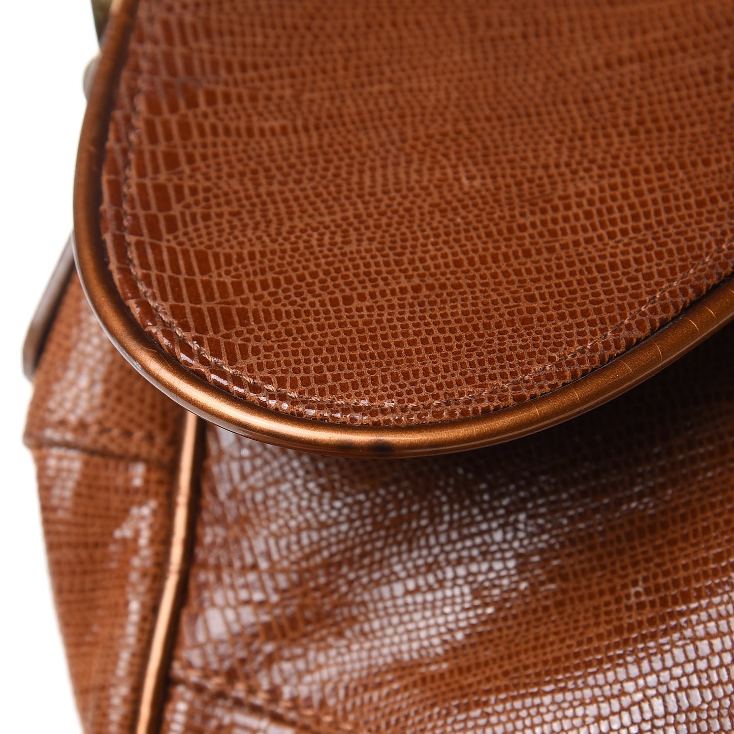 Lizard Saddle Bag Brown