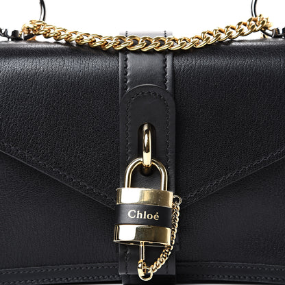 Chloe Shiny Goatskin Calfskin Aby Chain Shoulder Bag Black 7 of 12