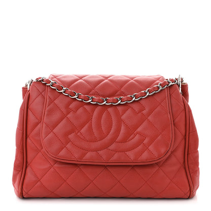Chanel Caviar Quilted Timeless Accordion Flap Red 1 of 15