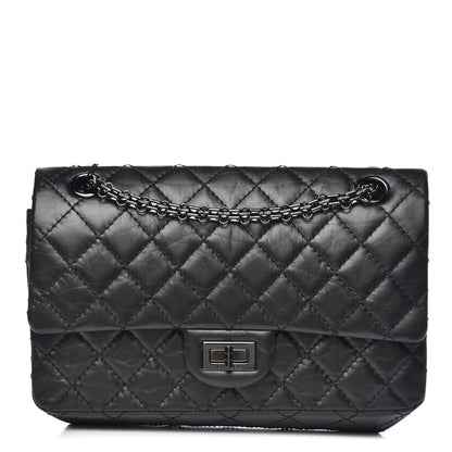Chanel Aged Calfskin Quilted 2.55 Reissue 225 Flap So Black 1 of 10