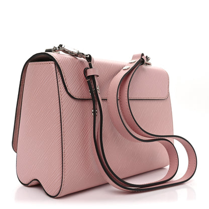 Louis Vuitton Epi Whipstitch Heart Twist Shoulder Bag MM Rose Ballerine 3 of 9