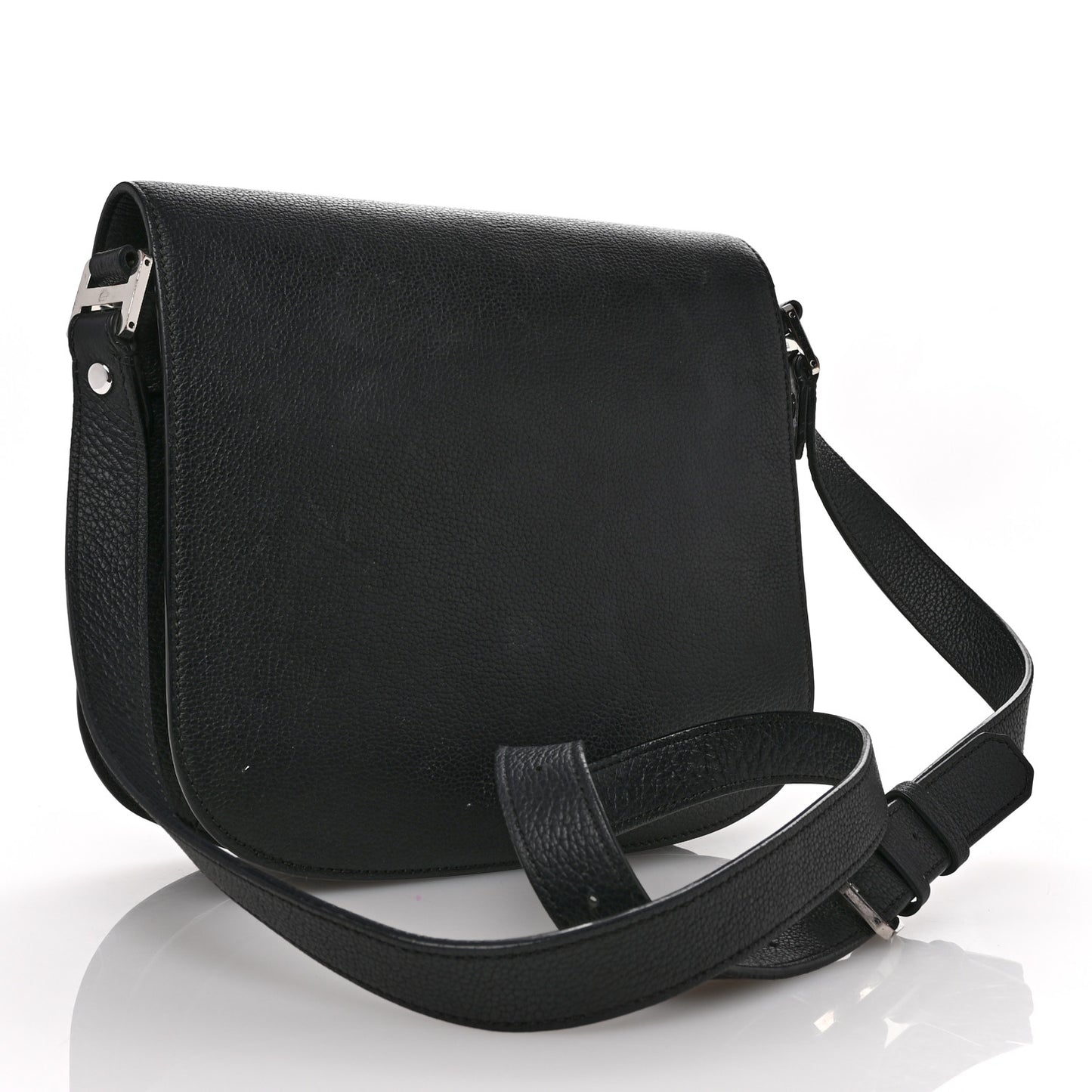 Grained Calfskin Patricia Park Avenue Crossbody Bag Black
