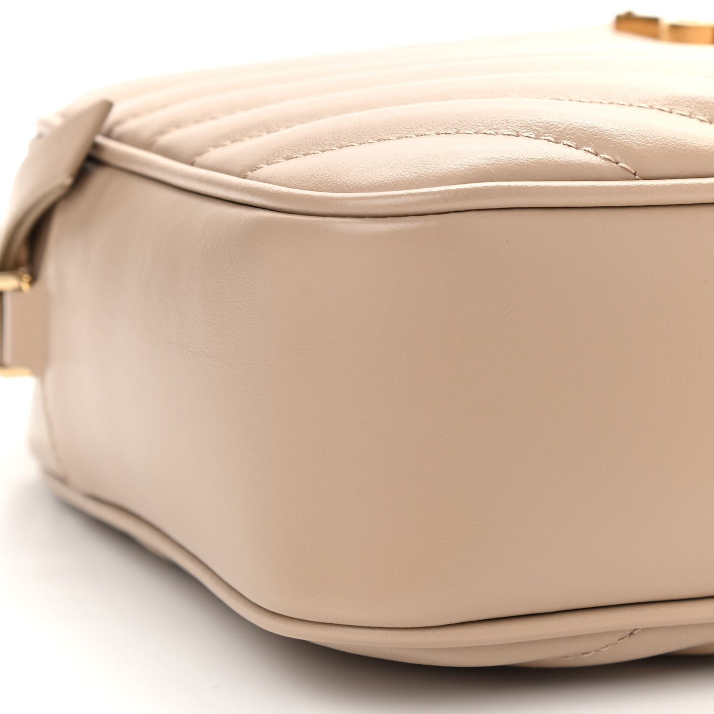 Calfskin Matelasse Monogram Lou Camera Bag Dark Beige