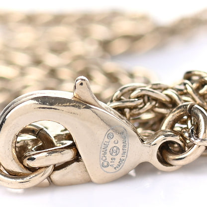 Chanel Pearl CC Pendant Necklace Gold 5 of 7