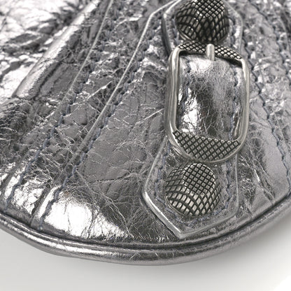 Balenciaga Metallic Agneau Arena Mini Le Cagole Multi Pouch Silver 8 of 8