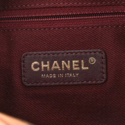 Chanel Lambskin Chevron Quilted Pyramid CC Camera Case Camel 6 of 12