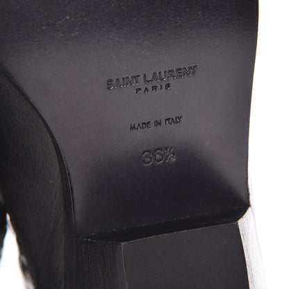 Saint Laurent Calfskin Brit Souple Ankle Boots 36.5 Black 6 of 10