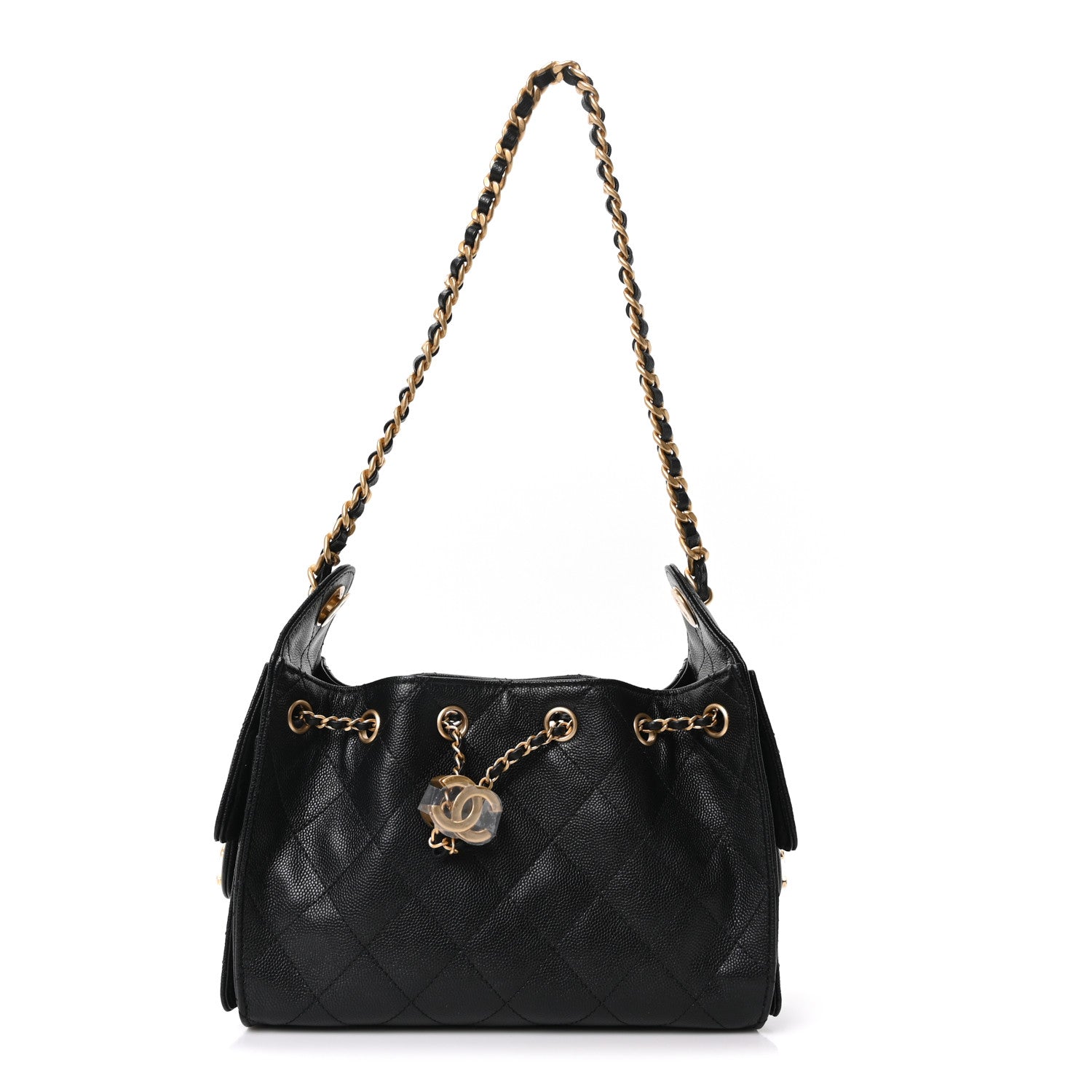 Chanel Caviar Quilted Mini Chanel 25 Handbag Black 1 of 11