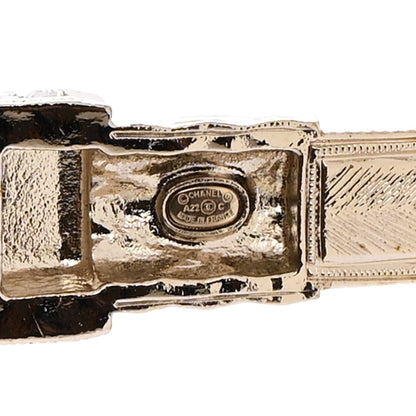 Chanel Metal Strass Pearl Lipstick Necklace Pink Gold 6 of 6