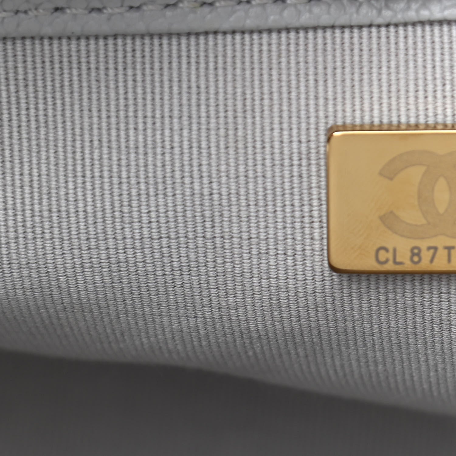 Chanel Caviar Quilted Medium Boy Flap Grey 6 of 9