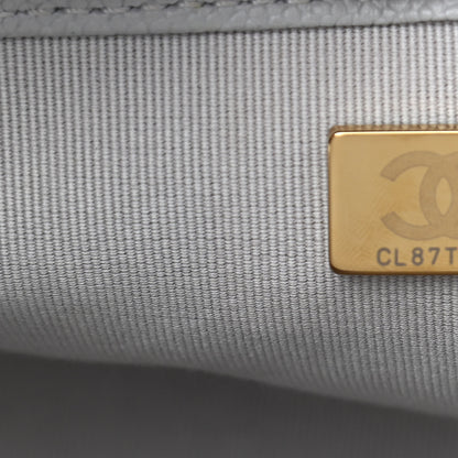 Chanel Caviar Quilted Medium Boy Flap Grey 6 of 9