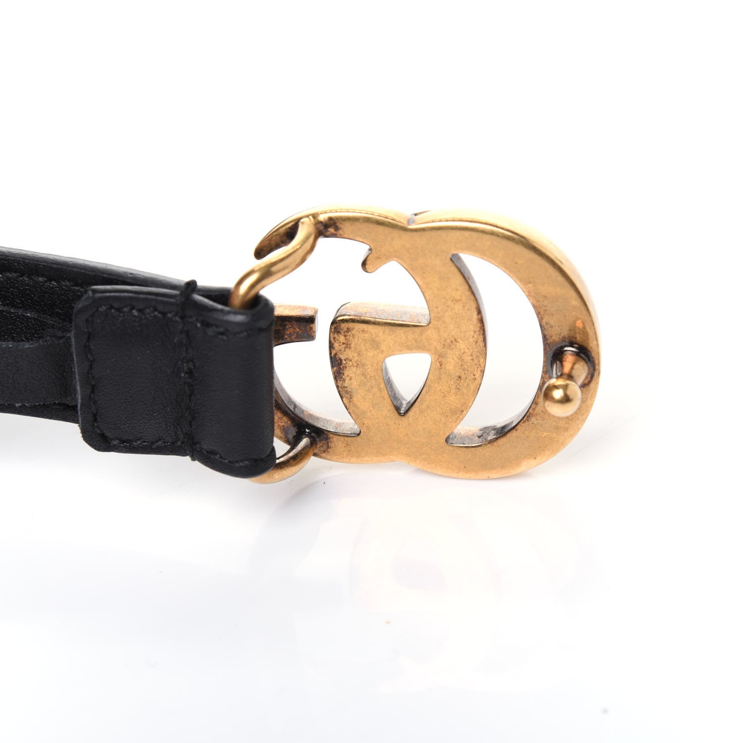 Gucci Calfskin Double G 20mm Belt 100 40 Black 5 of 6