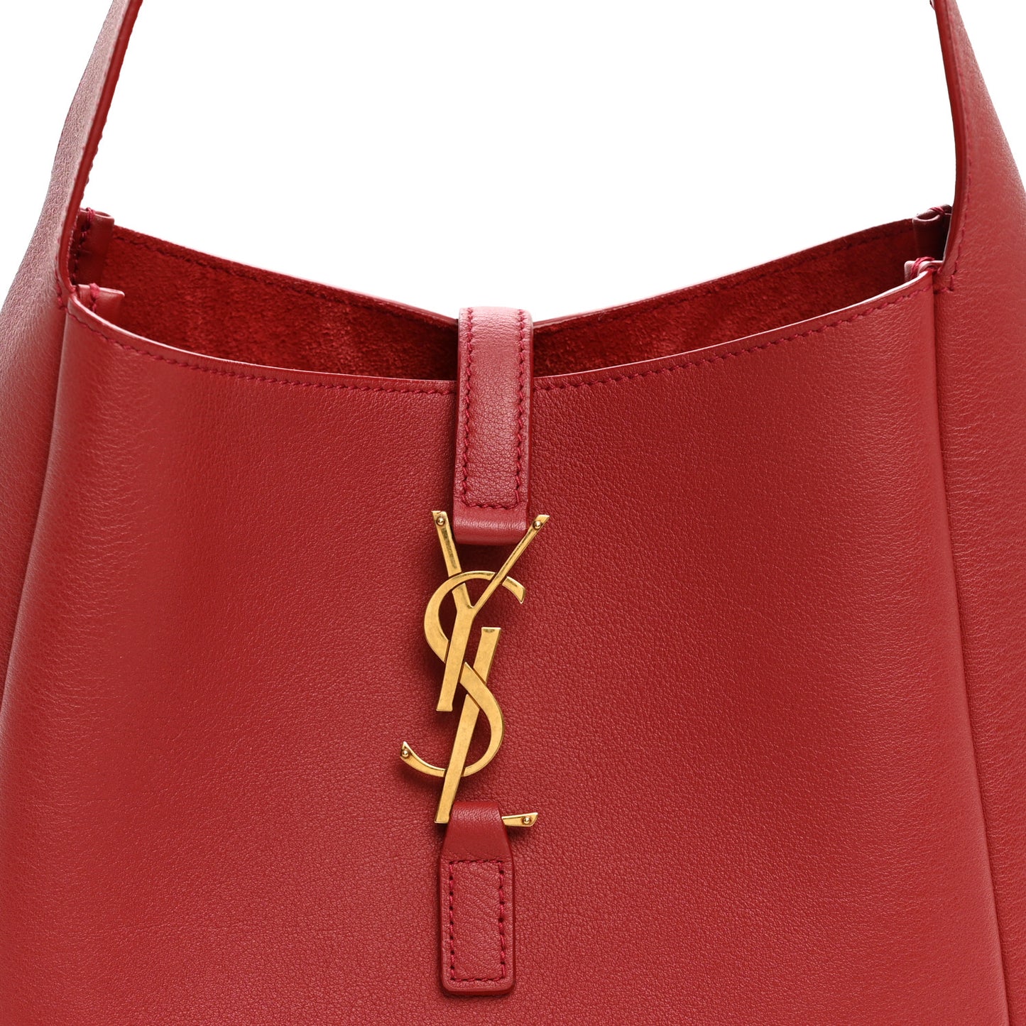 Smooth Calfskin Small Le 5 A 7 Soft Hobo Red Danger