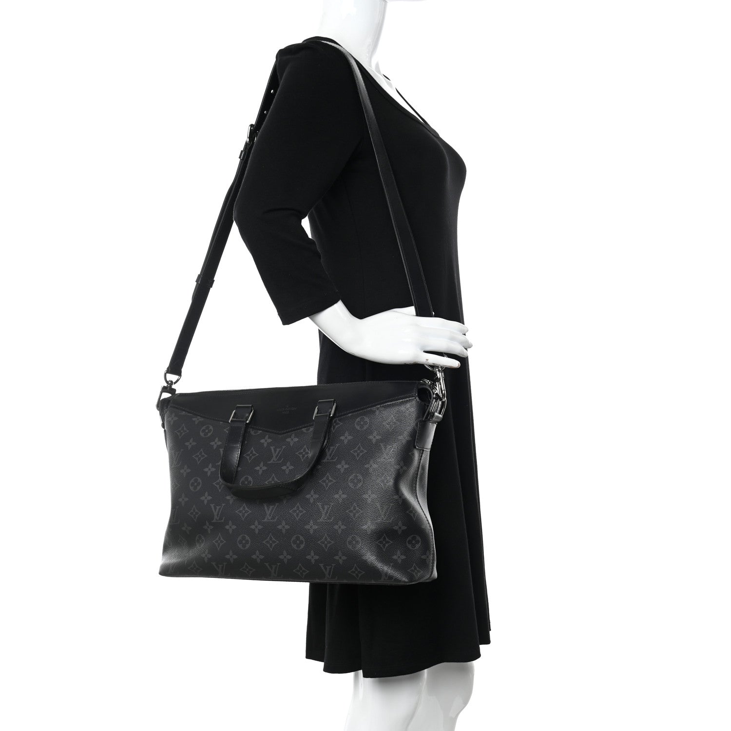 Louis Vuitton Monogram Eclipse Explorer Briefcase 2 of 9