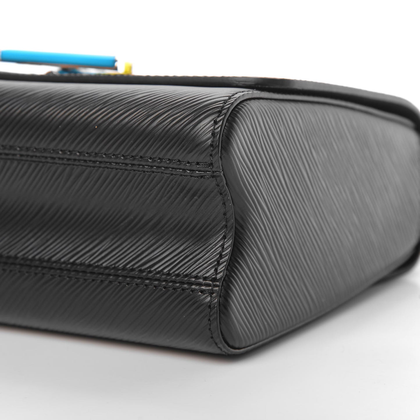 Epi Limited Edition Twist Shoulder Bag MM Black