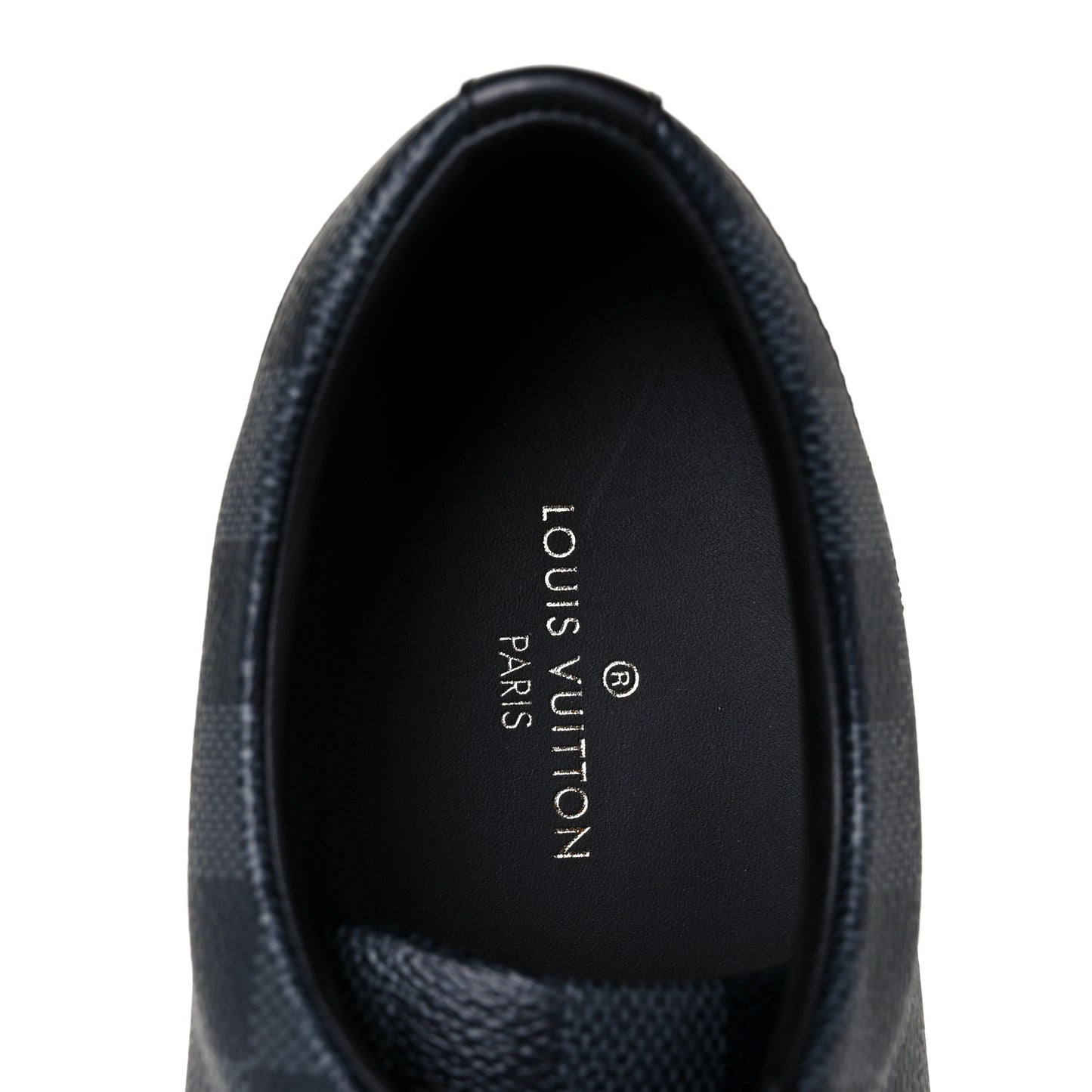 Calfskin Damier Graphite Match Up Sneakers 7.5