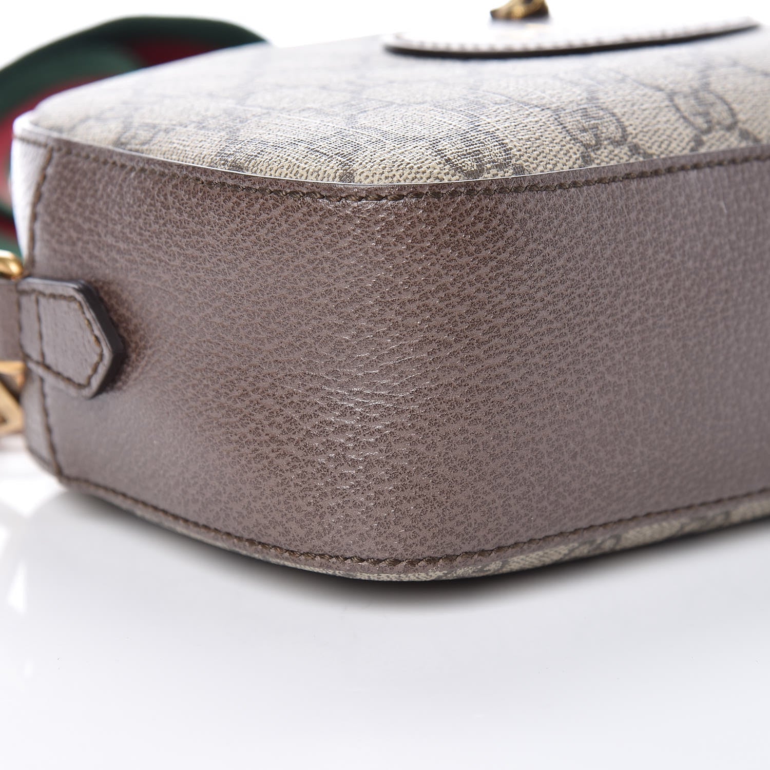 Gucci GG Supreme Monogram Web Neo Vintage Shoulder Bag Beige New Acero Crop 5 of 9