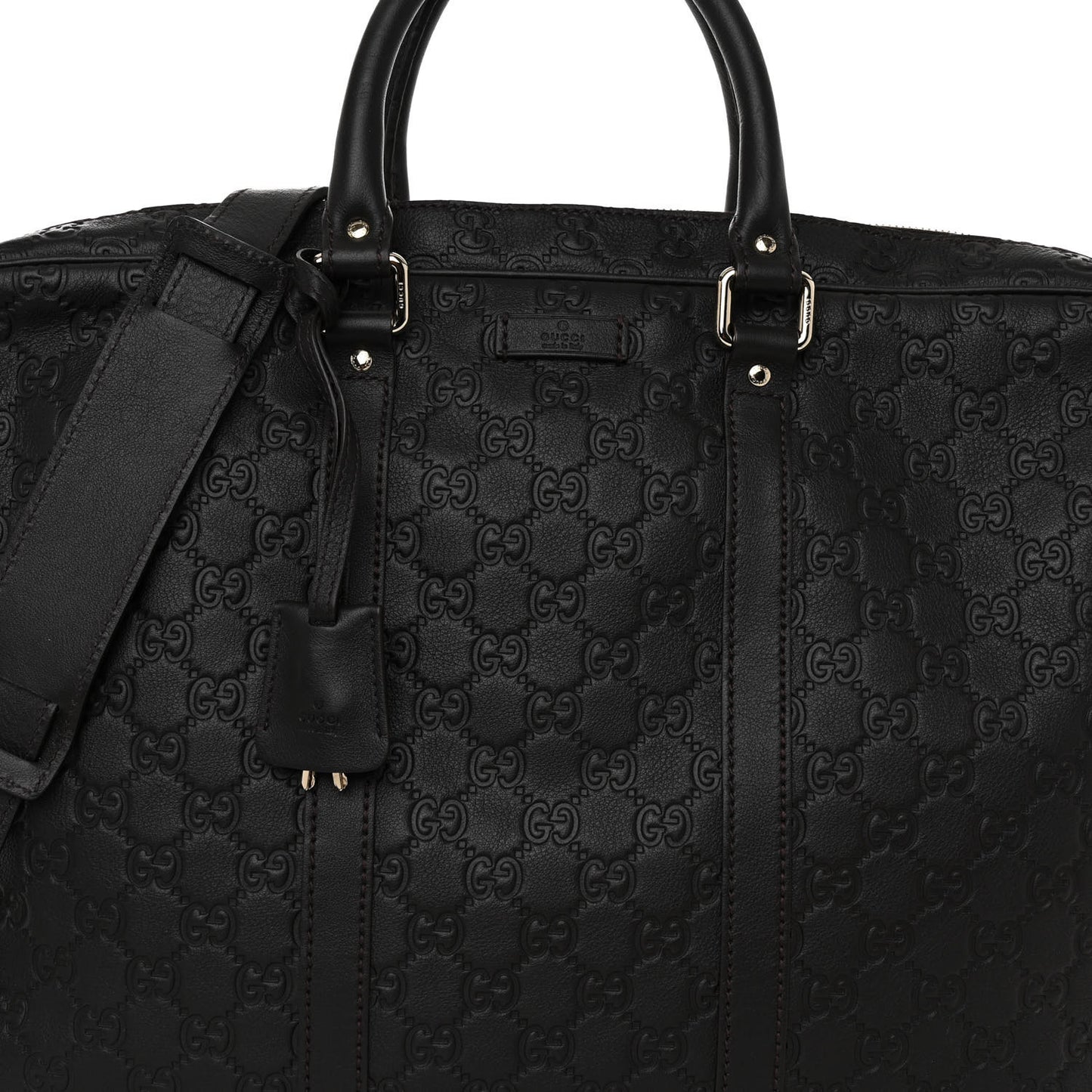 Guccissima Signature Briefcase Black