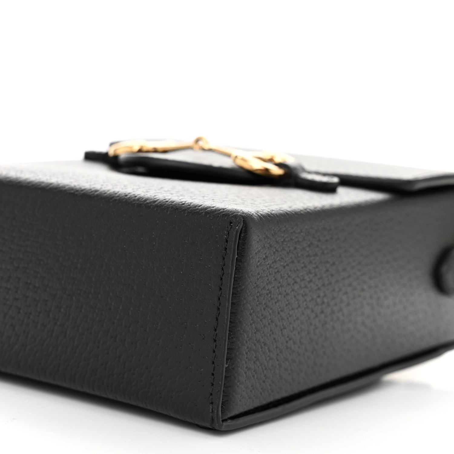 Gucci Dollar Calfskin Vertical Horsebit 1955 Crossbody Bag Black 9 of 9