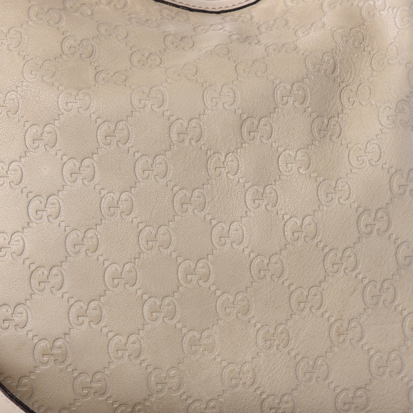 Guccissima Medium Peggy Bamboo Top Handle Bag Ivory