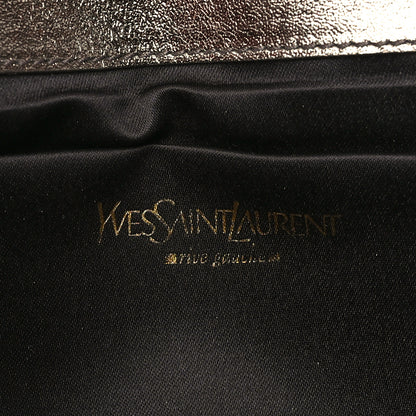 Saint Laurent Metallic Calfskin Monogram Large Belle De Jour Clutch Gold 6 of 9