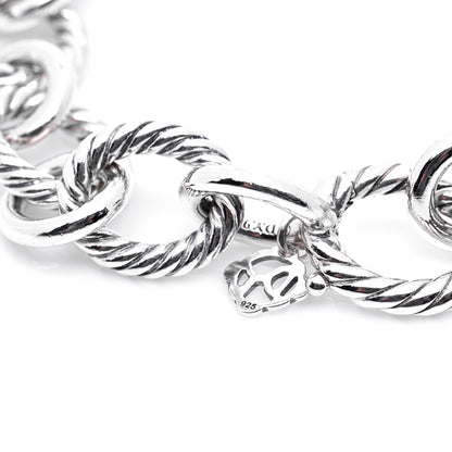 David Yurman Sterling Silver 12mm Large Oval Link Bracelet 4 of 6