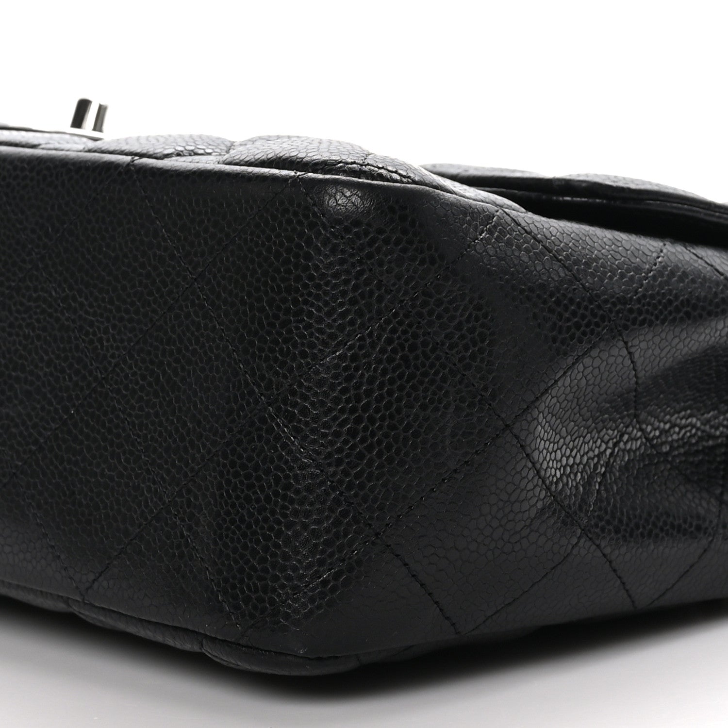 Chanel Caviar Quilted Jumbo Single Flap Black 9 of 10