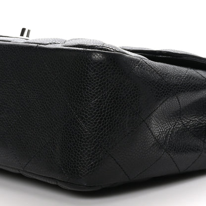 Chanel Caviar Quilted Jumbo Single Flap Black 9 of 10