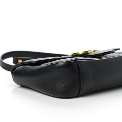 Gucci Calfskin Matelasse Mini GG Marmont Shoulder Bag Black 6 of 11