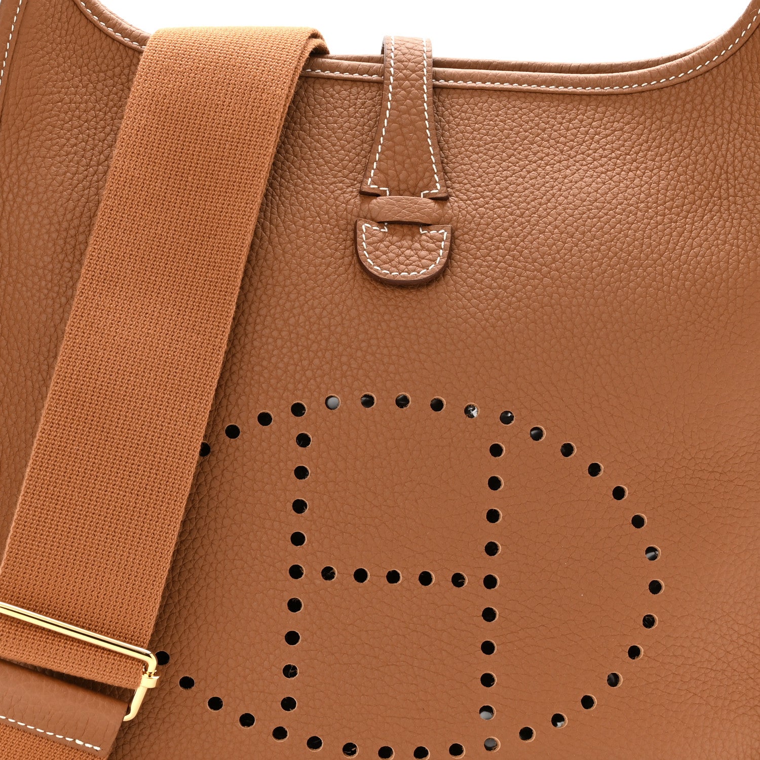 Hermes Taurillon Clemence Evelyne III PM Gold 8 of 11