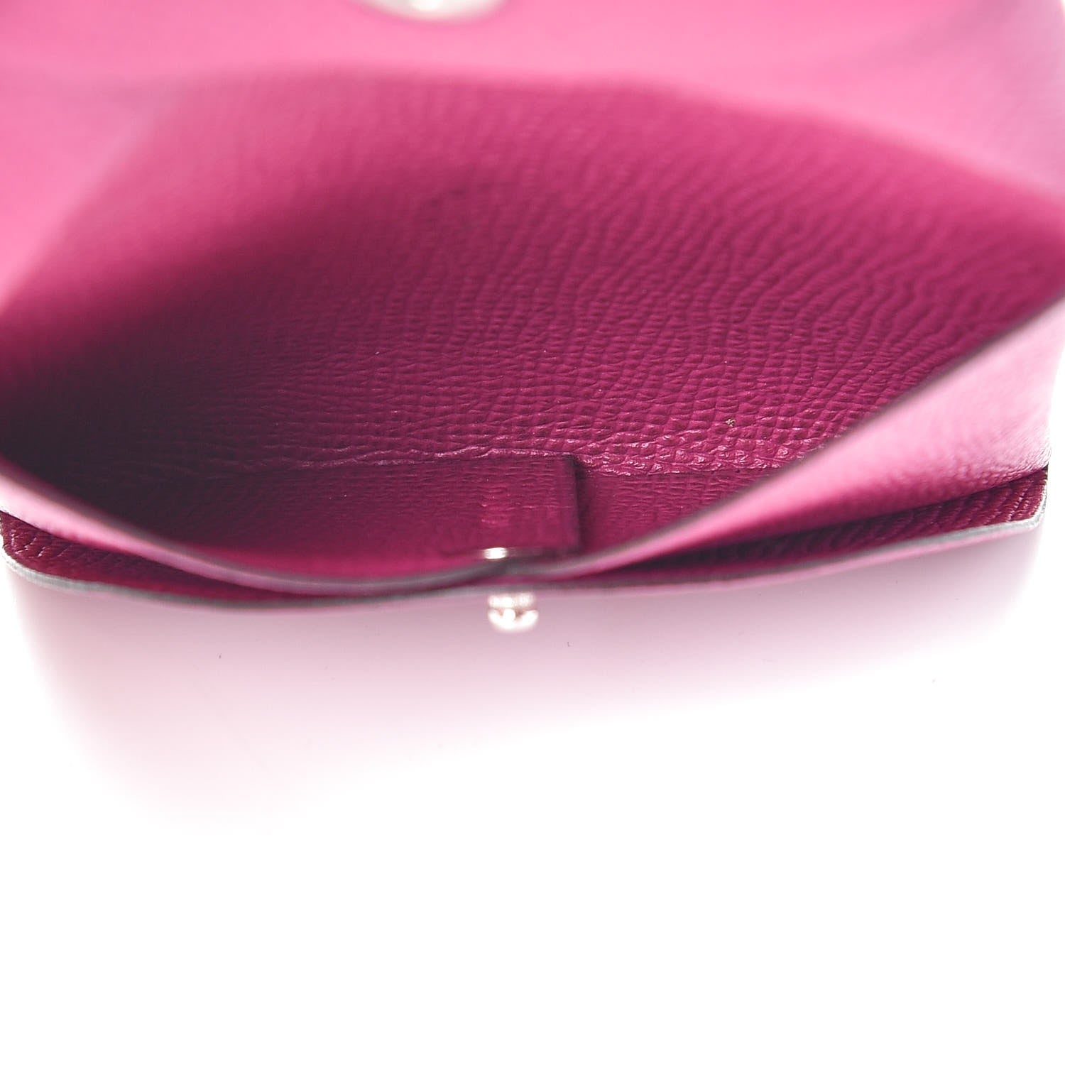 Hermes Epsom Bastia Coin Purse Rose Pourpre 5 of 7