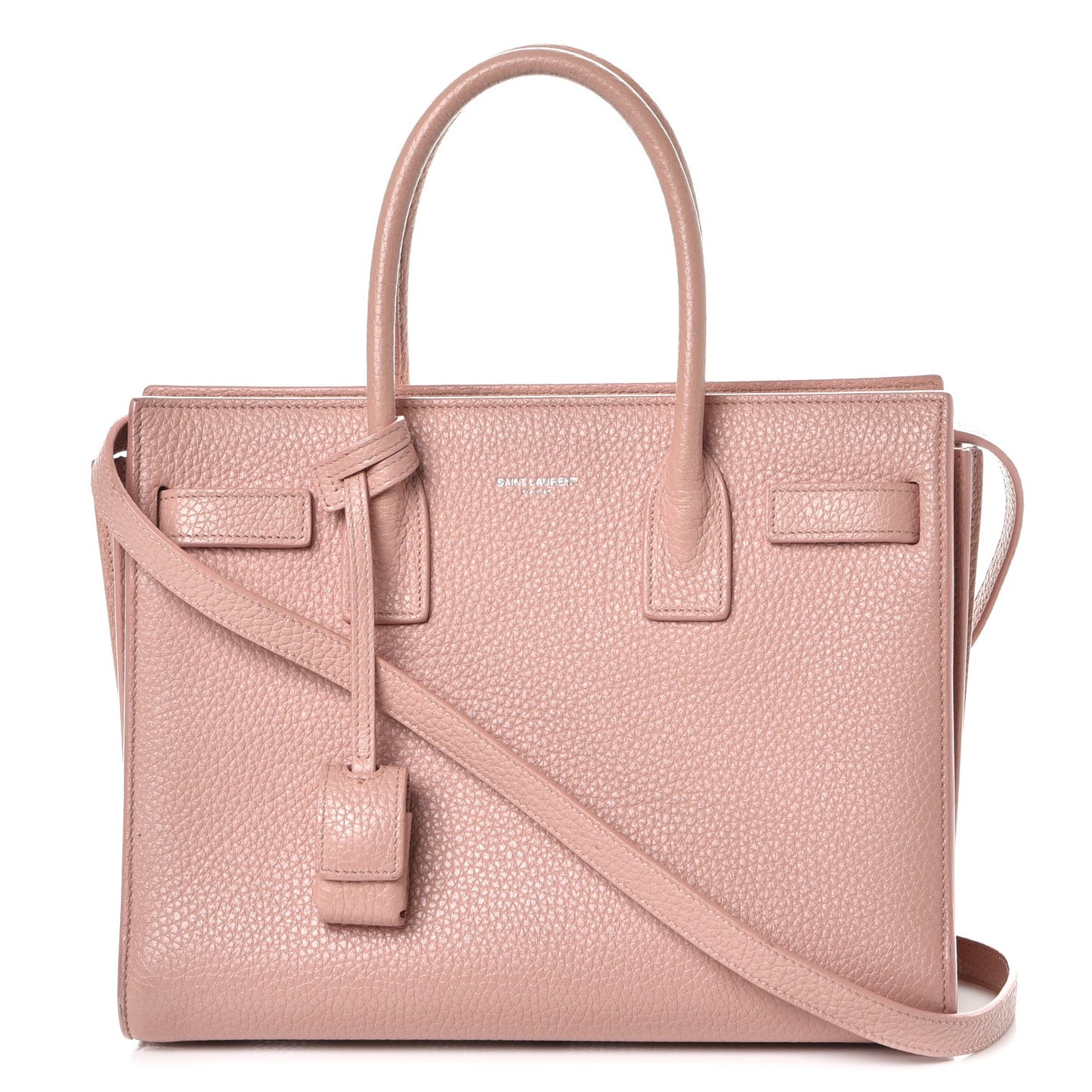 Grained Calfskin Baby Sac De Jour Antique Rose