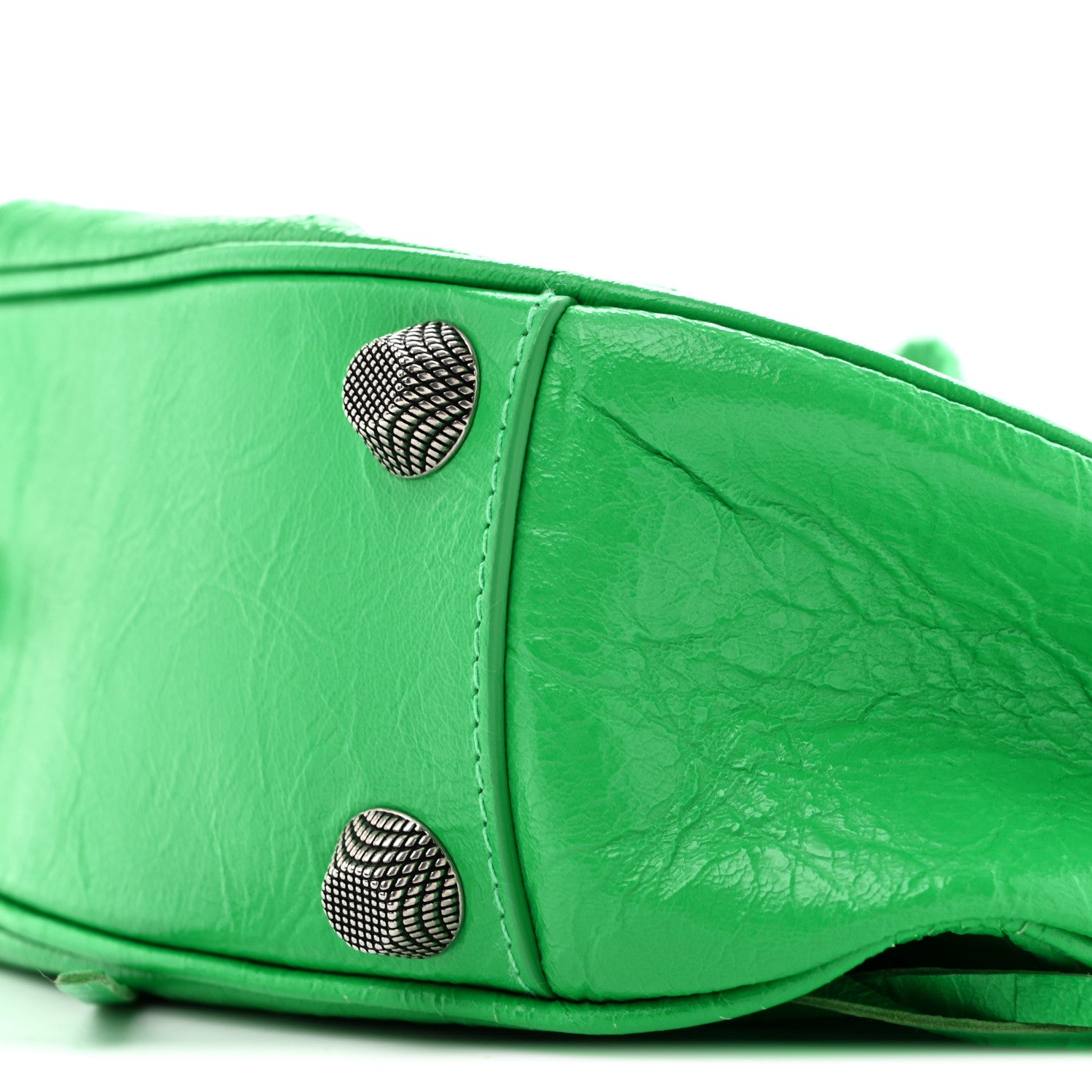 Balenciaga Agneau Arena Small Le Cagole Shoulder Bag Vivid Green 11 of 14