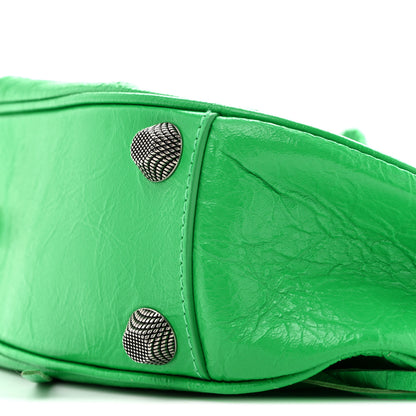 Balenciaga Agneau Arena Small Le Cagole Shoulder Bag Vivid Green 11 of 14