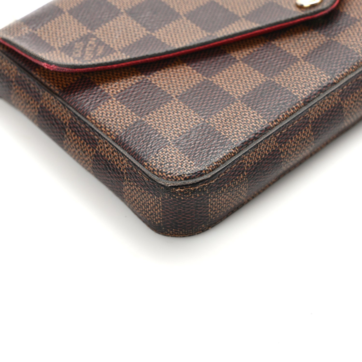 Louis Vuitton Damier Ebene Pochette Felicie Chain Wallet 11 of 18
